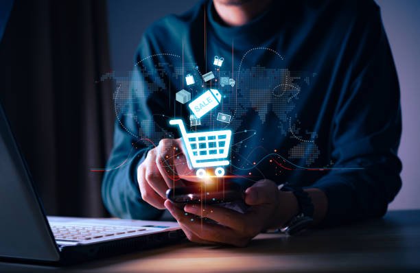 Shopify and WooCommerce ecommerce store development mockup with Amazon MCF fulfillment