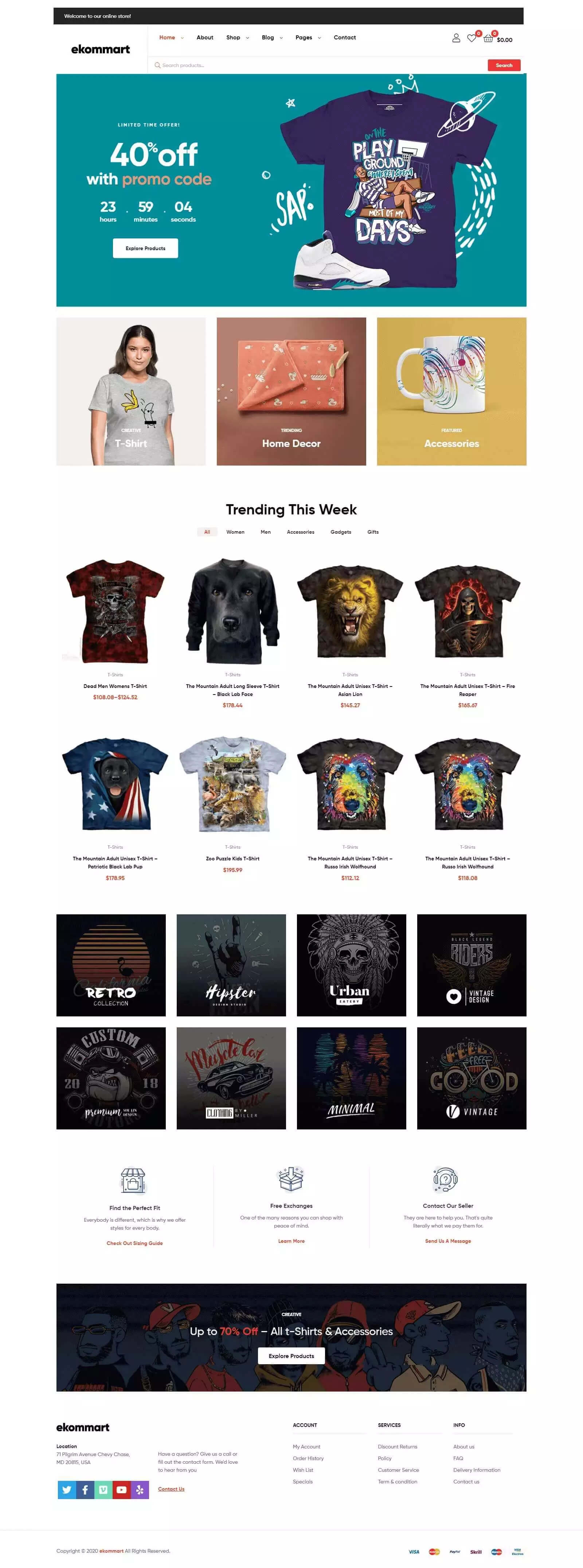 Ecommerce store project