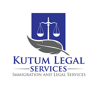 Kutum Legal Services immigration and legal services logo design